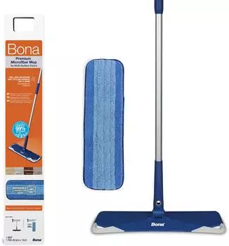 Bona Premium Wischmopp mit Teleskopstiel und Mikrofaser-Wischpad (CA101201)