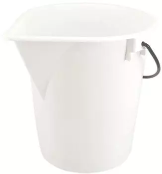 ich-zapfe Eimer wei&szlig; 25l mit Ausgie&szlig;t&uuml;lle, ohne Deckel