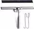 LuxusKollektion Dusch- und Fensterabzieher 28cm, Edelstahl, mit Ersatzlippe und Haken
