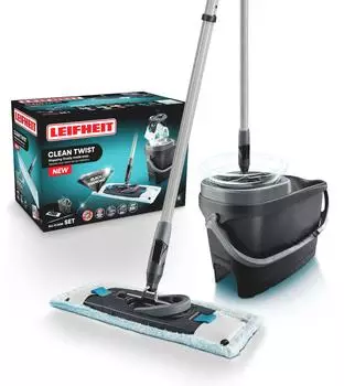 Leifheit Clean Twist M Ergo Bodenwisch-Set 33cm schwarz (52148)