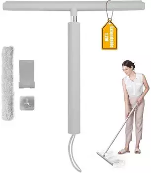 LuxusKollektion Duschabzieher Teleskop 30-120cm grau, ohne Bohren