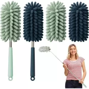 LuxusKollektion Teleskop-Staubwedel waschbar, bis 80cm, 4er-Set