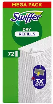 Swiffer Dry Bodenwischer Nachf&uuml;llt&uuml;cher, 72er-Pack