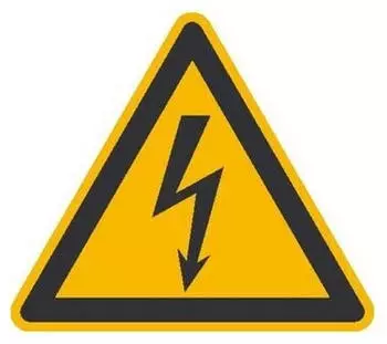 Wolk Warnschild selbstklebend elektrische Spannung, Folie, 500 St&uuml;ck (SL100mm)