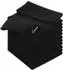 LuxusKollektion Mikrofasertücher schwarz 30x30cm, 12er Set