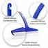 BigDean Duschabzieher Silikon blau 23,5cm, 3er-Set (1000381)