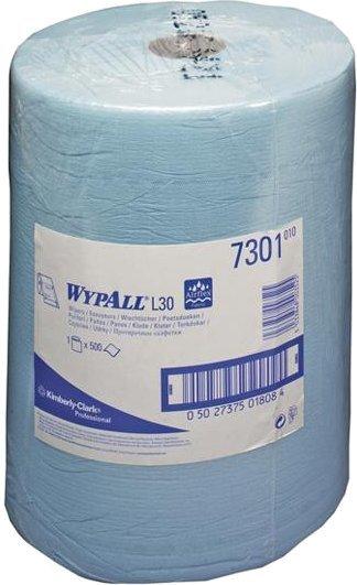 Kimberly-Clark WYPALL L30 (KC 7301) Wischtücher Grossrolle blau 33x38cm