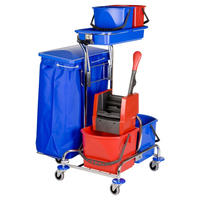 Vermop Varietta Plus 2 kpl. 1x120l Reinigungswagen verchromt
