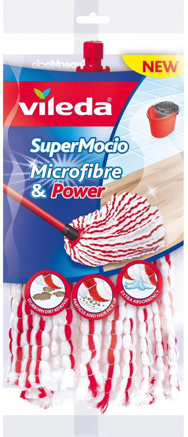 Vileda Supermocio Microfibre und Power Ersatzkopf Test - ab 9,35 € (Januar  2024)