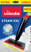 Vileda Wischbezug Steam XXL, 161718, aus Mikrofaser, Breite 40 cm, 2 St&uuml;ck