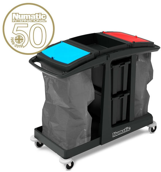 Numatic Reinigungswagen EcoMatic EM 6 Anteil von recyceltem Kunststoff: bis zu 97 %