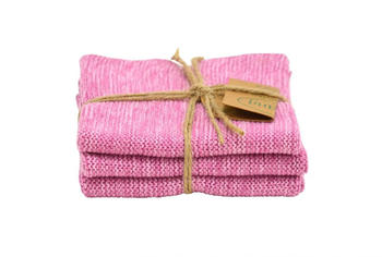 Solwang Wischlappen 3er Set Multi rosa 100% organisch