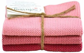 Solwang Wischlappen 3er Set Antikes rosa Mix