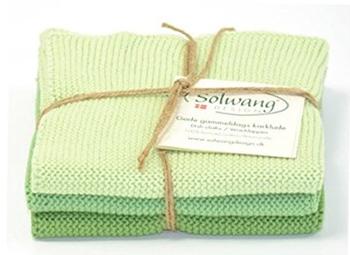 Solwang Wischlappen 3er Set Kombi staubig grün