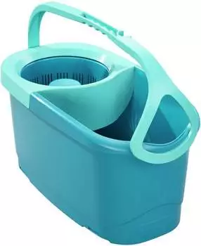 Leifheit Clean Twist Disc Mop Ergo mobile 52101 – Einfaches Handling dank revolutionärer Spin-Technologie
