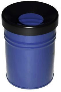 Certeo Abfallbehälter selbstlöschend Volumen 16 l blau