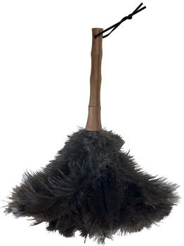 MSV France Staubwedel Strauß Bambusgriff Feder Staubwischer Strauss Natur Straußenfedern 33 cm Bambus