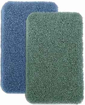 Steuber Silikonschwamm 2er Set grün-blau für alle Oberflächen, handlich & effizient