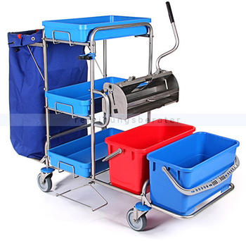 Floorstar FPW 4 mono ES PATENT Flachpressenwagen, Edelstahl FPW 4 mono ES 120 Liter