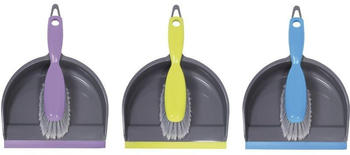 Masta Kehrgarnitur-Set Plastik Schaufel mit Gummilippe+Feger aus PVC