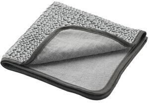 MEGA Clean Professional Tuch to go Mikrofasertuch, 38 x 38 cm, Immer das richtige Tuch, für alle Oberflächen geeignet, 1 Stück silber / grau