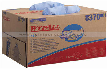 Kimberly-Clark Wischtuch WYPALL X60 BRAG Box Blau 2 Lagig, I Faltung, HYDROKNIT, 1 Box x 200 Tücher
