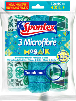 Spontex Mikrofasertücher Mosaik 3er
