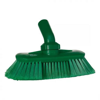 Vikan Waschbürste mit Drehgelenk 24 cm weich / gesplisst, mit Wasserdurchlauf grün