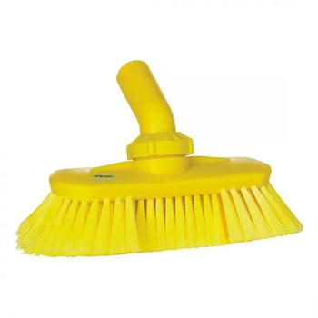Vikan Waschbürste mit Drehgelenk 24 cm weich / gesplisst, mit Wasserdurchlauf gelb