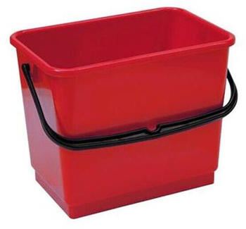 Wisch-Star Kunststoffeimer Putzeimer Eimer, rechteckig, 6 l, rot