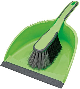 flink & sauber Kehrgarnitur 2-tlg Erhältlich in den Farben Grün & Grau - Farbe nicht wählbar!
