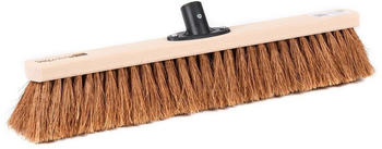 BawiTec Kokosbesen 60cm mit Kunststoffhalter Naturfaser Besen Kehrbesen