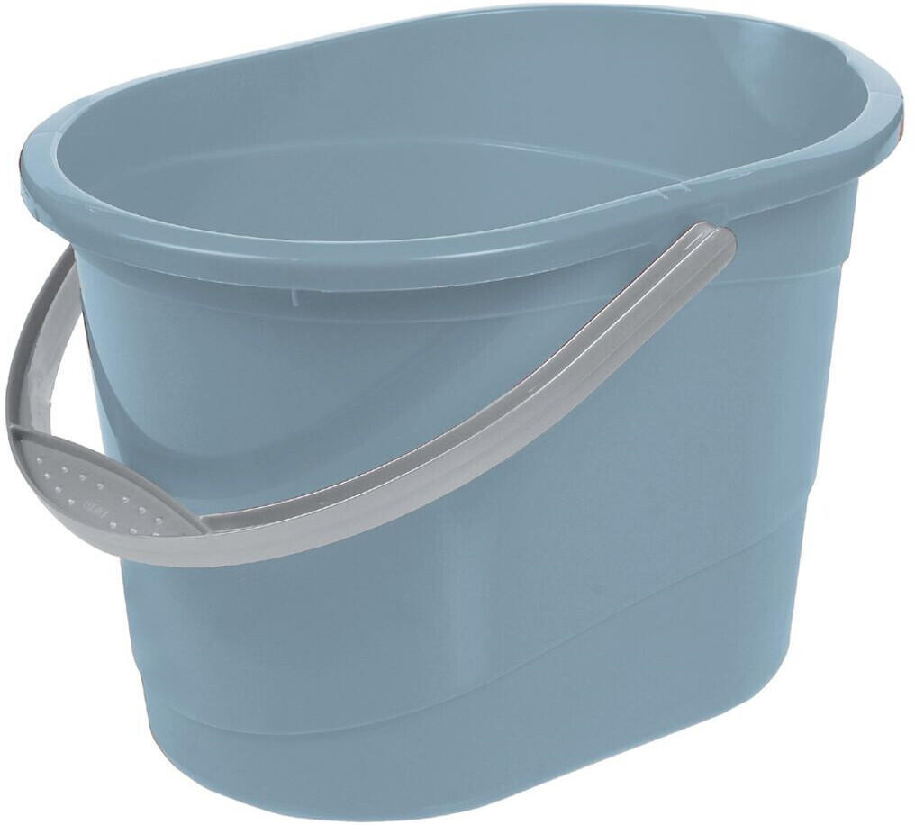 Keeeeper Bent Putzeimer 3er Set - 13 Liter, Rechteckig Mit Griffmulde & Ausguss, Nordic Grey