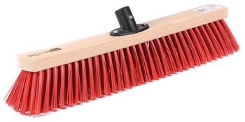 BawiTec Straßenbesen 60cm mit Kunststoffhalter Kunststoff-rot Kehrbesen Schrubber Besen