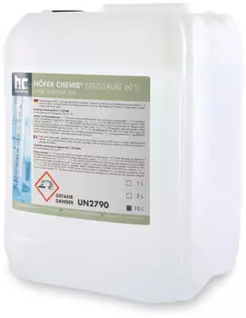 H&ouml;fer Chemie Essigs&auml;ure 60% 10 Liter