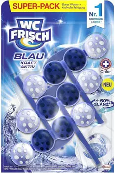 WC Frisch Kraft-Aktiv Blau Chlor 3x50g