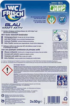 WC Frisch Kraft-Aktiv Blau Chlor 3x50g – WC Frisch Kraft-Aktiv Blau Chlor 3x50g: Effektive Reinigung für Ihr WC