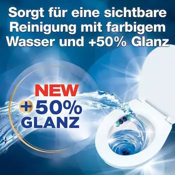 WC Frisch Kraft-Aktiv Blau Chlor 3x50g – Verhindert schnelle Wiederverschmutzung