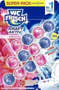 WC Frisch WC-Reiniger Kraft-Aktiv Duftsp&uuml;ler Bl&uuml;tenfrische 150g