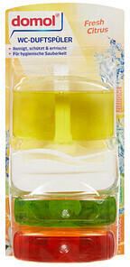 Domol Fresh Citrus WC-Duftsp&uuml;ler Zitrone, Limette, Orange 1 Pack = 3