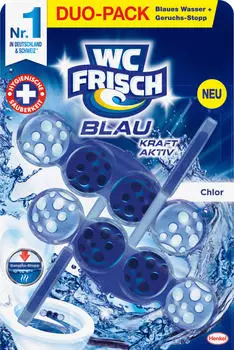WC Frisch WC-Reiniger Kraft-Aktiv Blausp&uuml;ler Chlor (2 St)