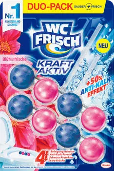 WC Frisch WC-Reiniger Kraft-Aktiv Duftsp&uuml;ler Bl&uuml;tenfrische (2 St)