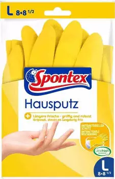 Spontex Comfort Deluxe Handschuh für den Hausputz Größe 8-8,5 gelb