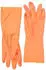 Spontex Feeling Handschuhe Größe 7-7,5 mit Latex orange