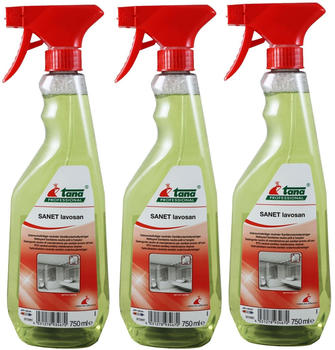 green care PROFESSIONAL SANET lavosan 3 x 750ml Gebrauchsfertiger traler Sanitärunterhaltsreiniger