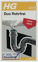 Hg - Duo Rohrfrei Extra Stark 2 X 500 Ml Abflussfrei Rohrreiniger 2-komponenten