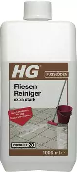 H&G Grundreiniger Fliesen Reiniger extra stark entfernt Polierschichten und Schutzfilme 1 Liter