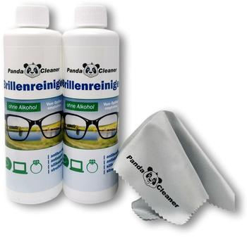 PandaCleaner Brillenreiniger Nachfüll-Set inkl. Brillenputztuch 2x 250ml