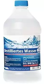 Robbyrob Destilliertes-Wasser UV-bestrahlt chemisch rein demineralisiert 1 Liter