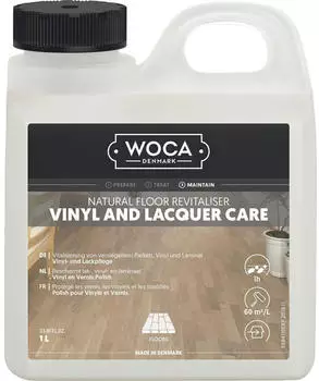 WOCA Vinylund Lackpflege (Laminatpflege), Holzbodenpflege 1 Liter natur